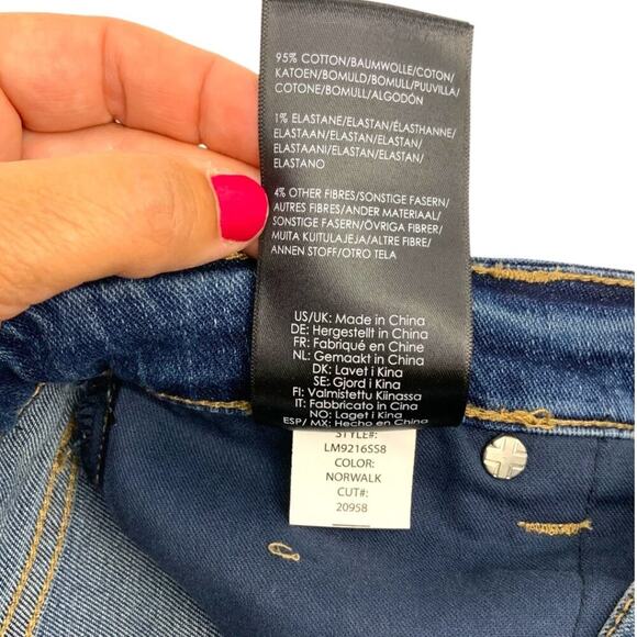 Liverpool Los Angeles The High Rise Shorts Denim Size 6 NWT - Picture 4 of 6